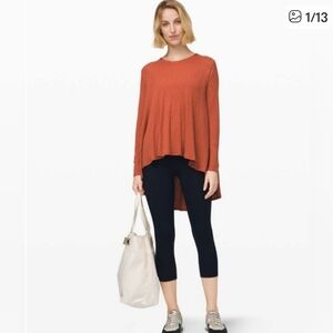 Lululemon Dare to Drape Long Sleeve Rustic Clay Oversized Fit